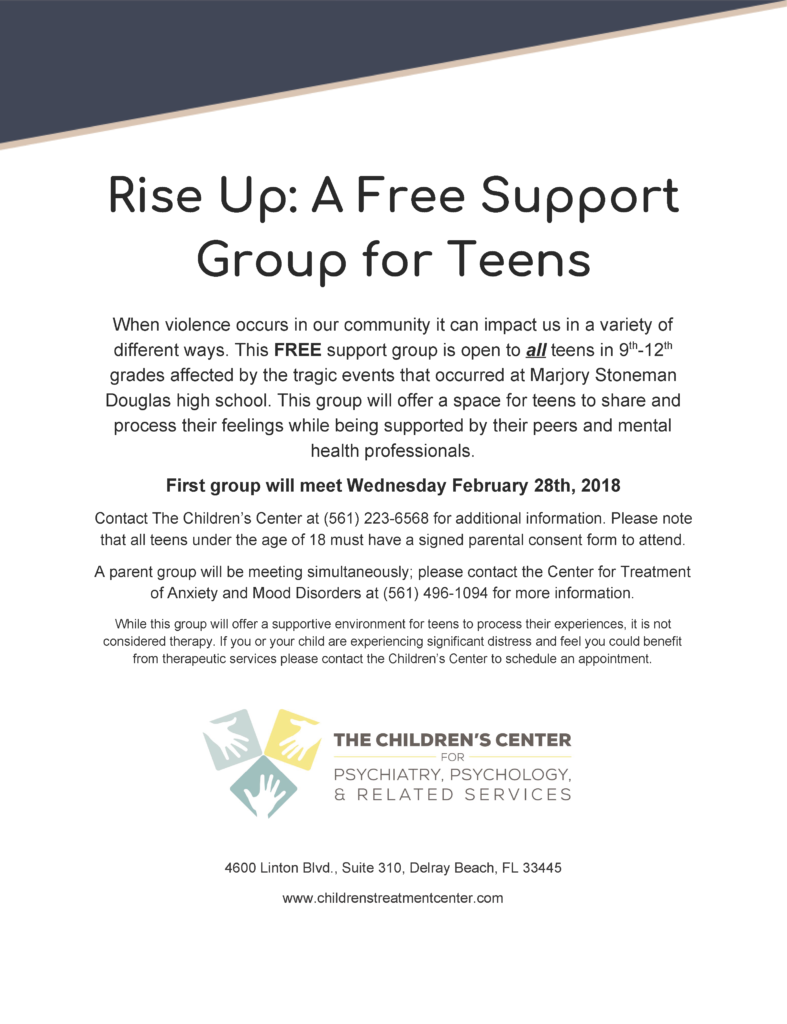 Rise Up: A Free Support Group for Teens
